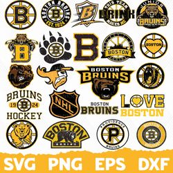 Boston Bruins SVG, Boston Bruins Bundle, Boston Bruins logo, NHL Bundle, NHL Logo, NHL ,SVG, PNG, EPS, DXF