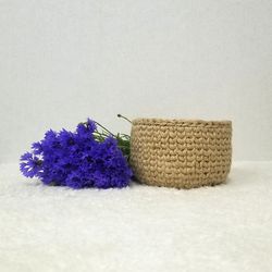 jute fruit basket pot storage bathroom basket kitchen basket rustic basket boho basket eco friendly product