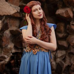 margaery tyrell blue cosplay dress - made to order