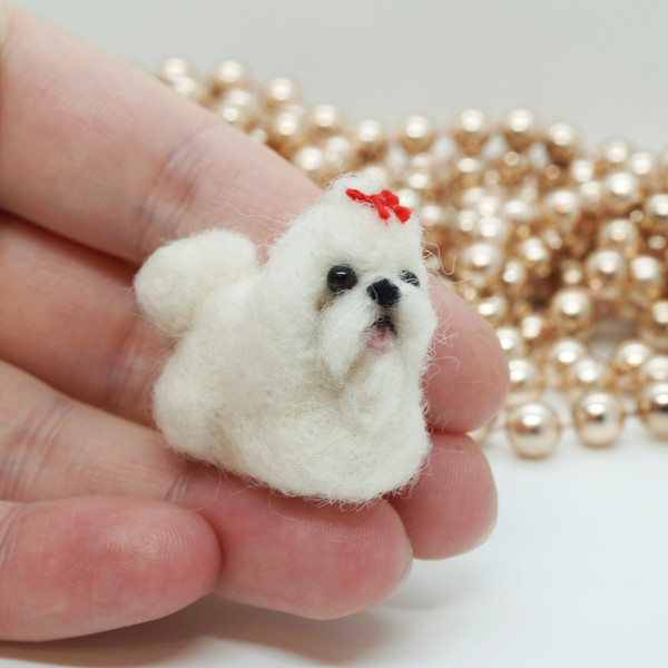 miniature-needle-felted-maltese-dog-5