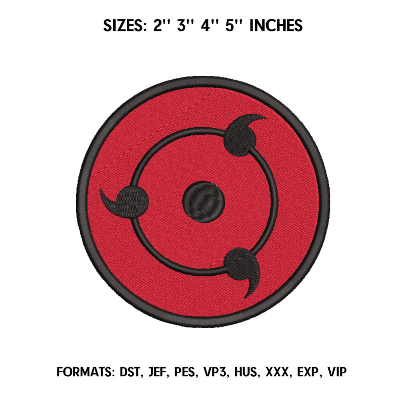 Sharingan Rug Pattern Sharingan Uchiha Embroidery design file. Anime embroidery pa | Inspire ...