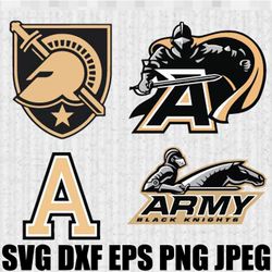 army black knights  svg png jpeg  dxf digital cut vector files for silhouette studio cricut design