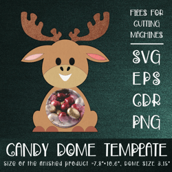 Elk Candy Dome | Paper Craft Template