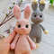 crochet pink bunny