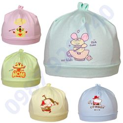 Combo includes five beautiful cotton baby hats, newborn hats, baby clothes