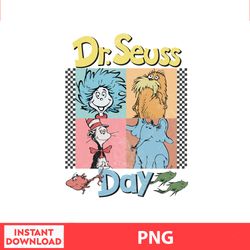 Dr Seuss Day Adrian Marie Thing One Scrapbook You Are Kind Retro Dr Seuss, Png digital file