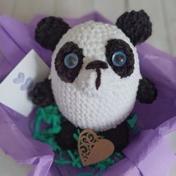 stuffed panda bear, panda plushie, plush panda toy