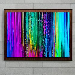 Oil dripping Paint Art - Rainbow Waterfall