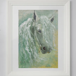 original oil painting horse from dreams. interior painting, decor,gift. picture miniature