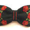 Embroidered Bow Tie. Bow Ties For Men. Bow Ties For Women. Unisex Bow Tie. Art Bow Tie. Floral bow tie. Floral Hairpin. Flower Hair Clip. Embroidered Bow. Black