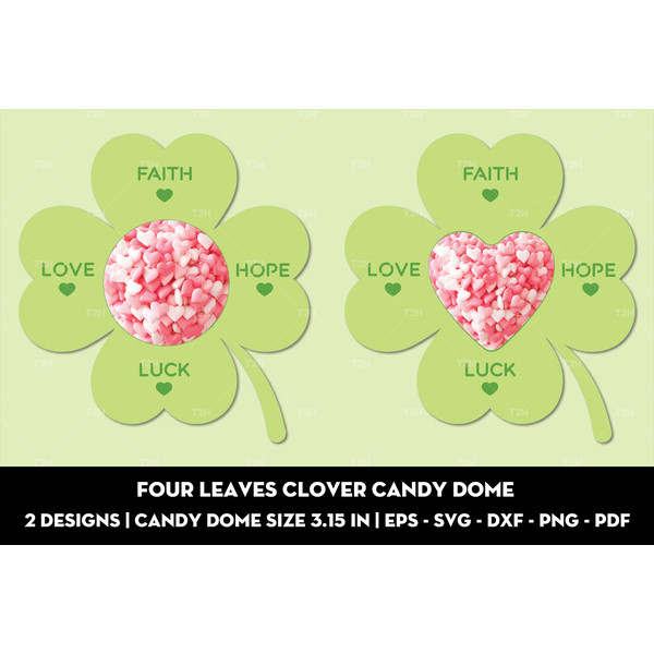 Four leaves clover candy dome cover.jpg