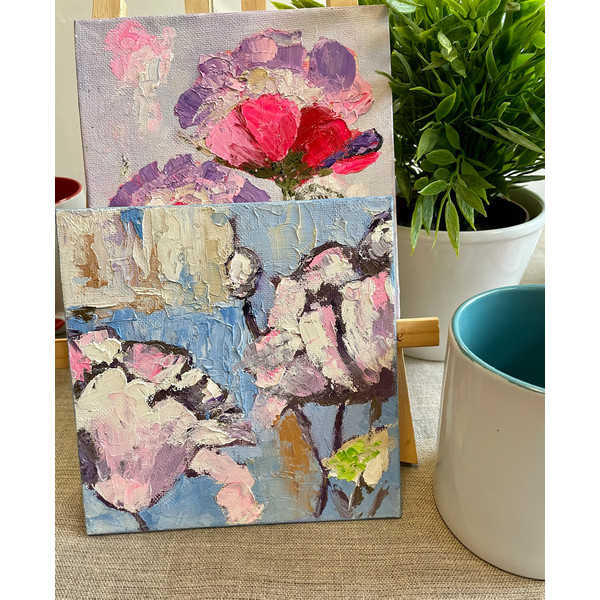 abstract flowers panting