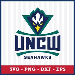 nc wilmington seahawks svg, nc wilmington seahawks logo svg, ncaa svg, sport svg, png dxf eps file