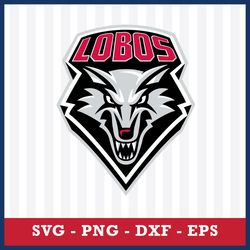 New Mexico Lobos Svg, New Mexico Lobos Logo Svg, NCAA Svg, Sport Svg, Png Dxf Eps File