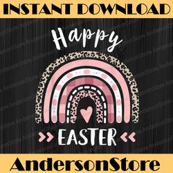 happy easter day 2022 rainbow leopard print, happy easter easter day png, happy easter day sublimation design