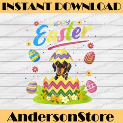 dachshund dog lover funny easter egg dachshund happy easter day png, happy easter day sublimation design