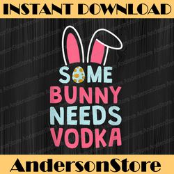 some bunny needs vodka funny easter drinking glasses easter day png, happy easter day sublimation design