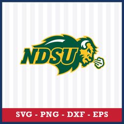 north dakota state bison svg, north dakota state bison logo svg, ncaa svg, sport svg, png dxf eps file