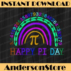 happy pi day 3.14 march 14 rainbow teacher happy pi day 3.14 pi day, funny pi day, math 14th png sublimation
