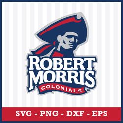 robert morris colonials svg, robert morris colonials logo svg, ncaa svg, sport svg, png dxf eps file