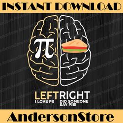 pi day funny left vs right brain pie math geek pun pi day, funny pi day, math 14th png sublimation
