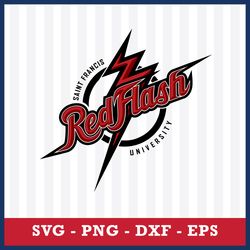 saint francis red flash svg, saint francis red flash logo svg, ncaa svg, sport svg, png dxf eps file