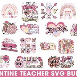 20 files retro valentine teacher svg valentine vibes best svg png graphic design