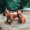 statuettes red French bulldog