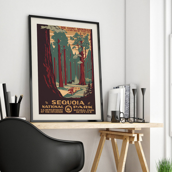 Sequoia National Park - vintage WPA poster, 1938.jpg