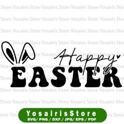 happy easter - instant digital download, svg, ai, dxf, eps, png, studio3, and jpg files included! easter bunny, bunny