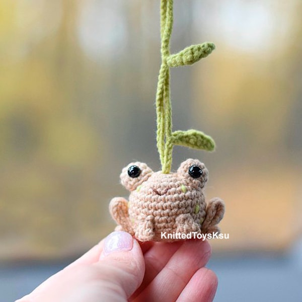 froggy car hanging Valentines day gift, frog rear view mirro - Inspire ...