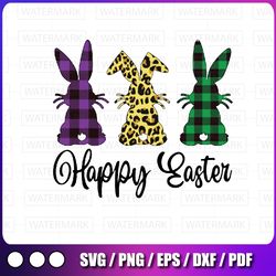 easter leopard bunny rabbit svg, easter svg, leopard easter bunny svg, happy easter sublimation