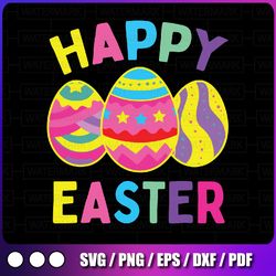 happy easter day, cute colorful egg svg, easter bunny svg, ecarrot svg, easter svg, easter family svg