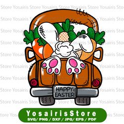 easter bunny truck png sublimation design, easter sublimation png, bunny truck png,easter day png, happy easter png