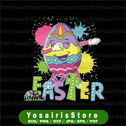 Dabbing Easter Egg Kids PNG, Easter Boys Girls png, Baby Easter Clothing, Easter Pajamas, School Easter PNG Subliamtion