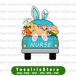 Easter png, Easter Truck PNG, Nurse png, Easter bunny sublimation, bunny Clipart, Easter Vintage Truck Clipart