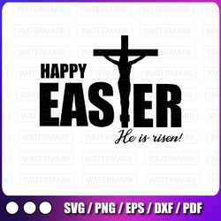 he is risen svg, easter svg, christian svg, cross svg, easter is for jesus, easter shirt svg, files for cricut & silhoue