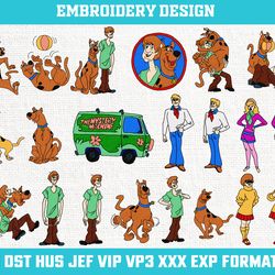 Scooby Doo embroidery designs, Scooby Doo embroidery design, Scooby Doo embroidery, Scooby pes File 1 size