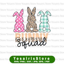 bunny squad, easter png, cute easter digital download, diy easter png, easter bunny ears sublimation
