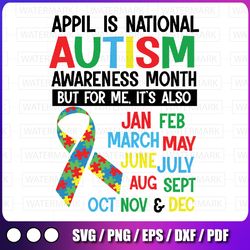 april is national autism awareness month svg, autism awareness svg, autism aware svg, autism support svg