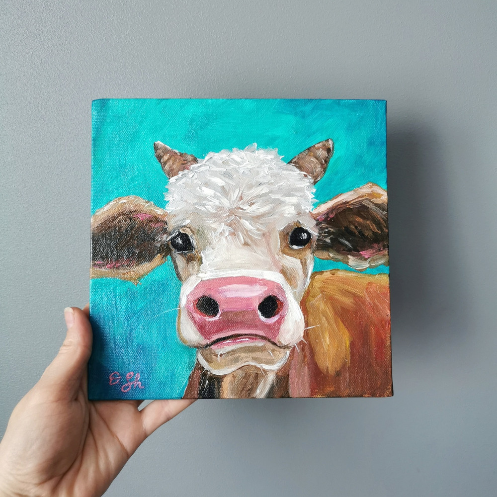 Calf oil painting.jpg