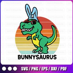 bunnysaurus trex svg, bunny easter dinosaur svg, easter dinosaur svg, t-rex bunny svg, happy easter cut files, silhouett