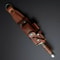d2 steel dagger knife with beautiful leather handle included leather shpng