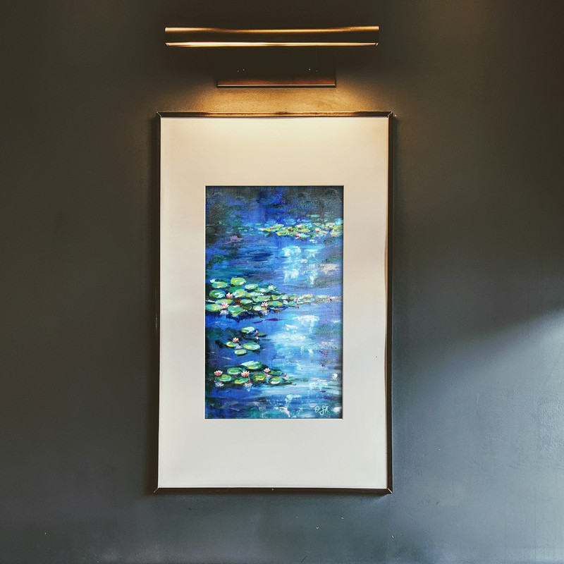 water lilies moonlit oil painting small.jpg