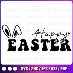 happy easter - instant digital download, svg, ai, dxf, eps, png, studio3, and jpg files included! easter bunny