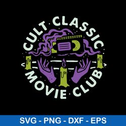 cult classic movie club svg, png dxf eps file
