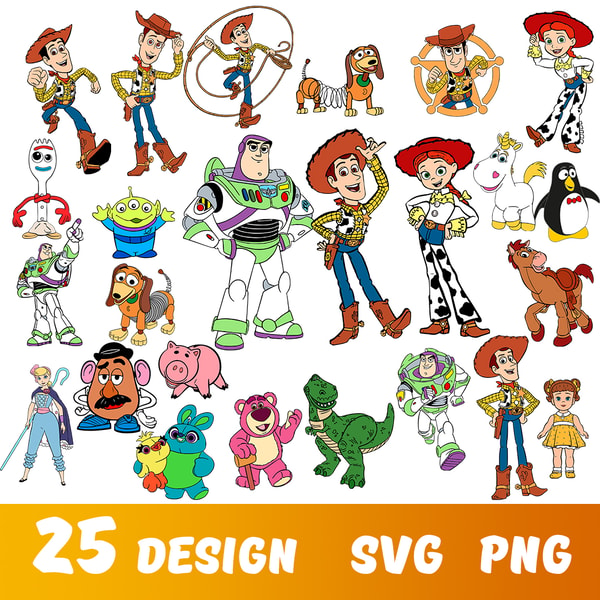 Toy Story bundle SVG, Toy Story clipart set, Toy Story svg f - Inspire ...