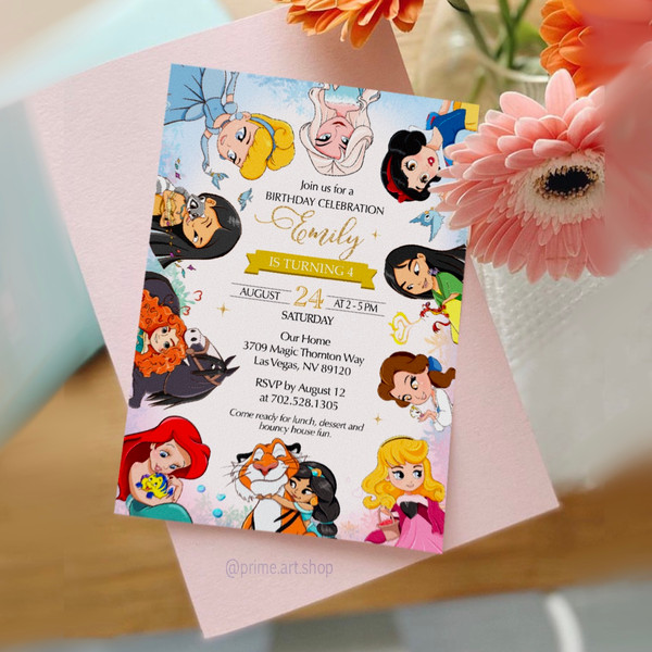 Princess-party-invitation