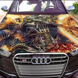 Vinyl Car Hood Wrap Full Color Graphics Decal Ghost Rider Sticker