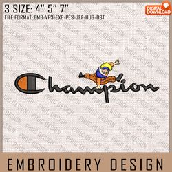 naruto champion embroidery files, champion embroidery, naruto, anime inspired embroidery design, machine embroidery desi